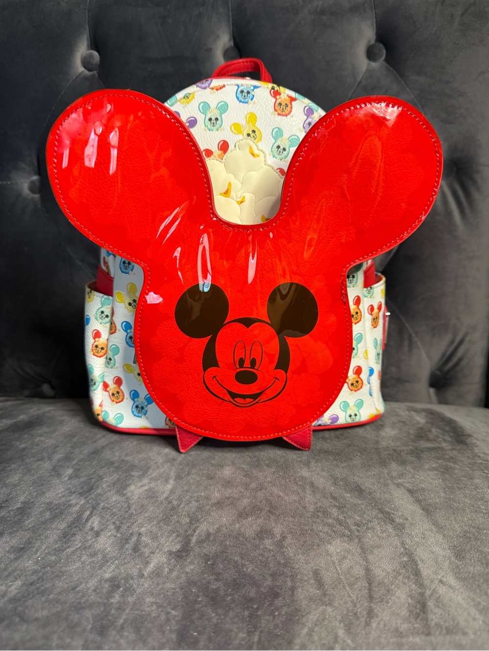 Loungefly Disney Parks Mickey Balloon Popcorn mini backpack (desired collectible - Picture 2 of 13
